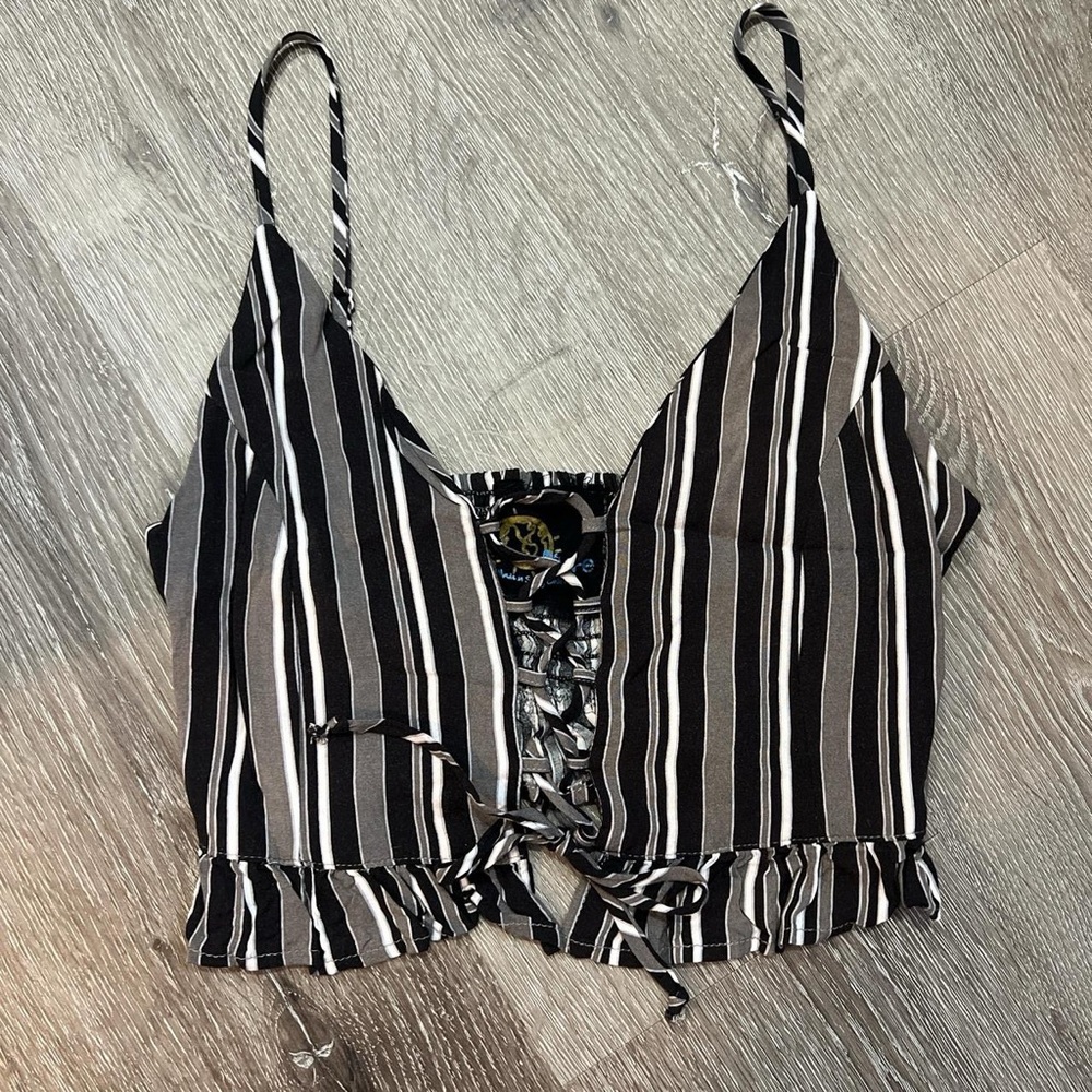 Lace up top